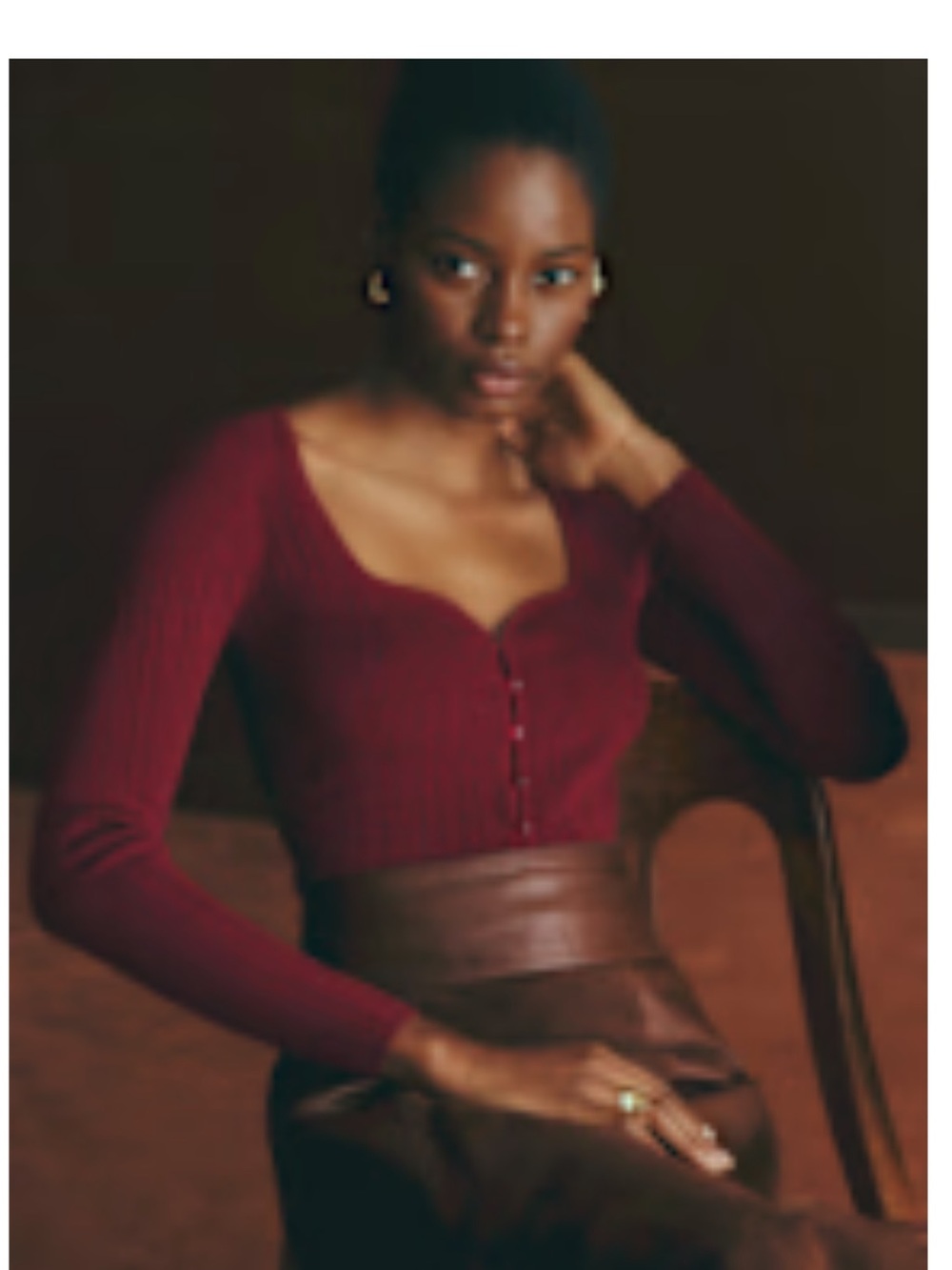 NWOT Sezane Alby Knit Top